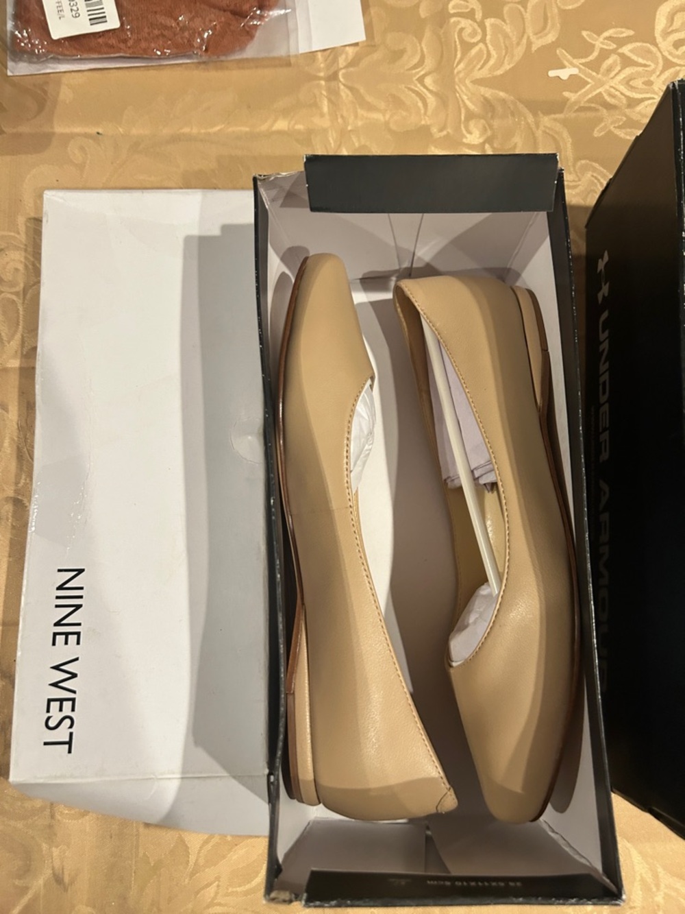 Nine West Beige Ballet Flats